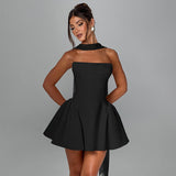 Top Dress With Back Zipper Design Ins Fashion Short Dress