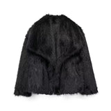 Diosa-Cappotto invernale in peluche da donna