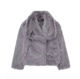 Diosa-Cappotto invernale in peluche da donna